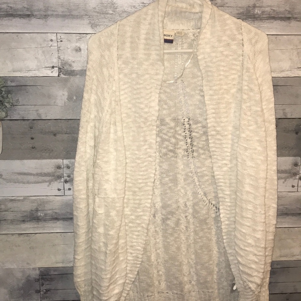 White Roxy Cardigan